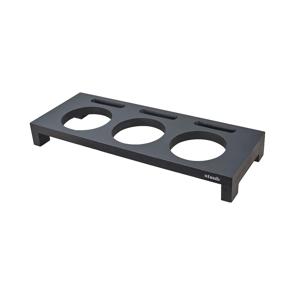 Staub Wood Mini Cocotte Stand - Black - 1 unit