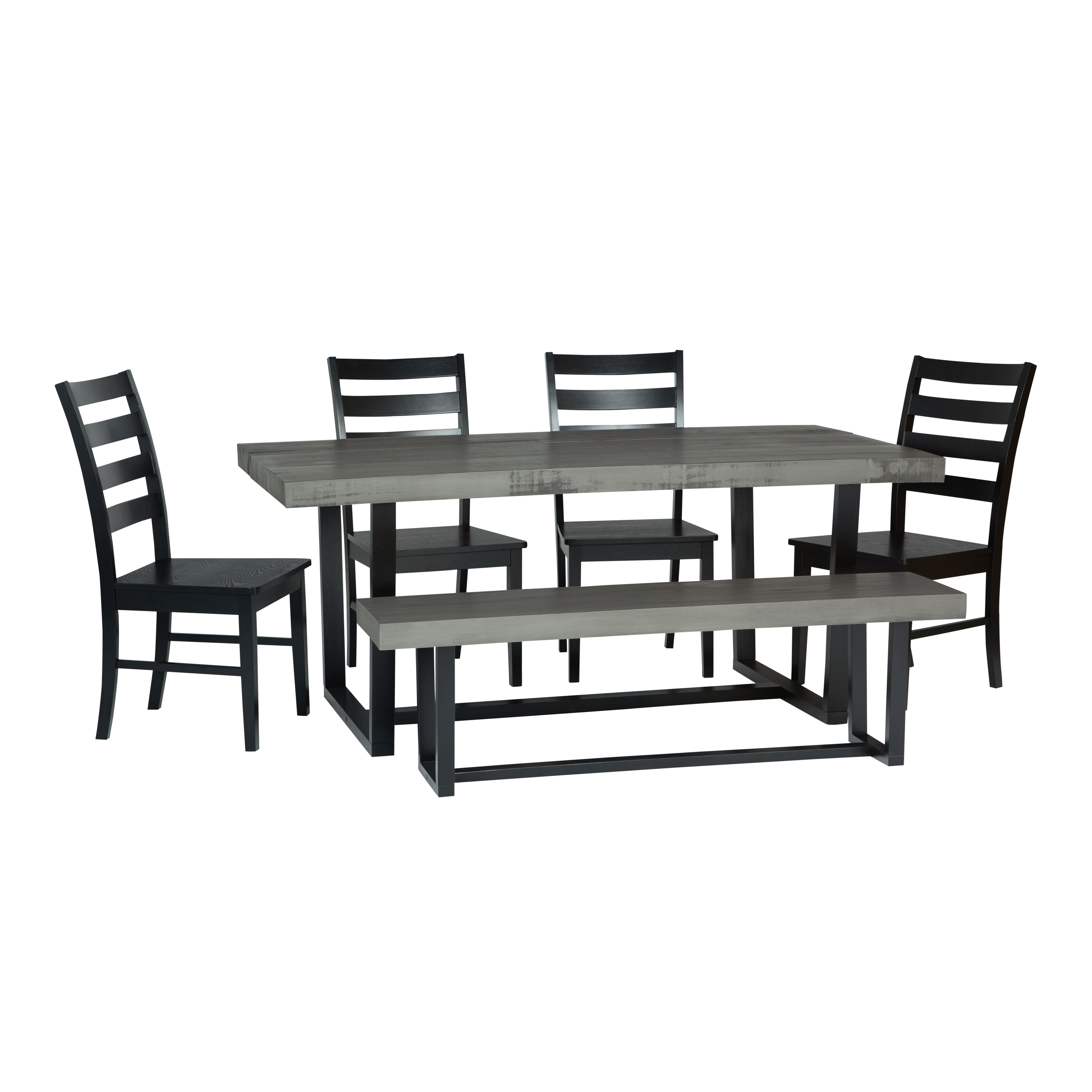 Carbon Loft Barnett 6 piece Distressed Dining Set