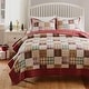 preview thumbnail 8 of 16, Greenland Home Oxford Quilted Bedspread Set, Traditional Plaid, Cotton