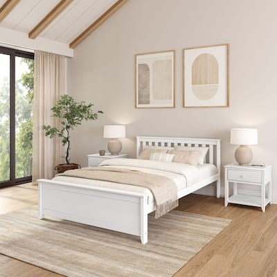 Plank and Beam Classic Real Wood Queen Platform Bed