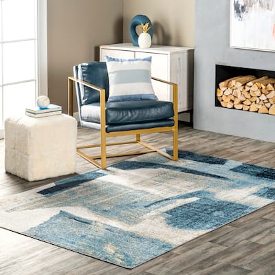 Nuloom Sherri SpinClean Abstract Machine Washable Area Rug