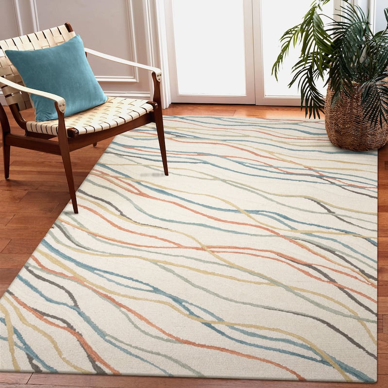 Liora Manne Horizon Ribbons Indoor Rug Moss - 8'3" x 11'6" - Coast