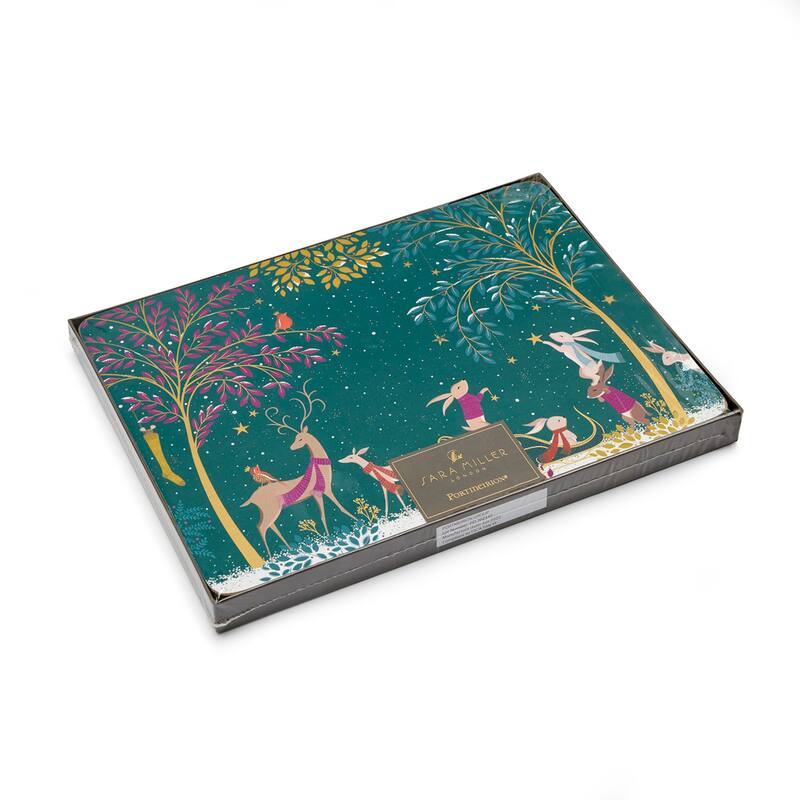 Pimpernel Set of 4 Sara Miller Woodland Tales Placemats - 12 x 9 inches