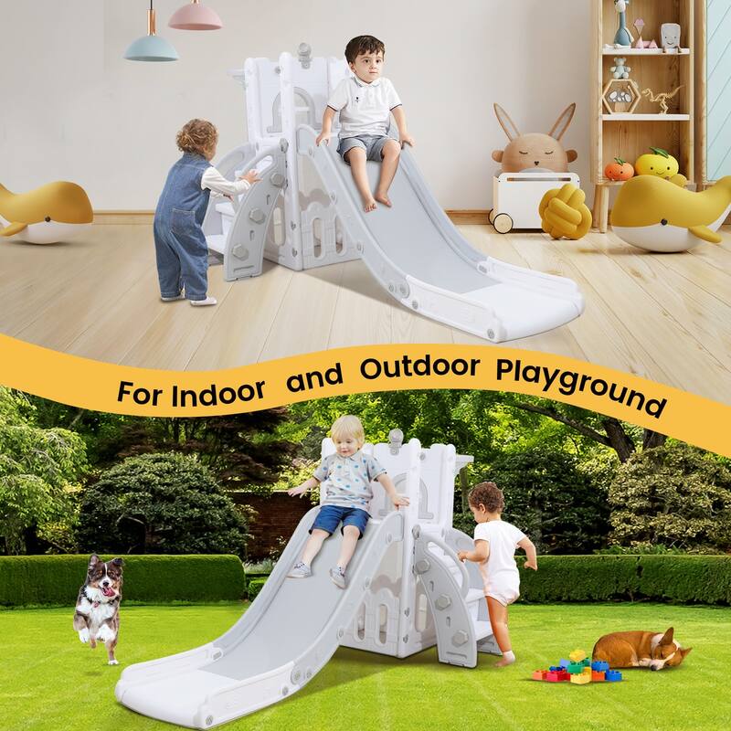 Toddler Kids Slide Swing Outdoor and Indoor Play set