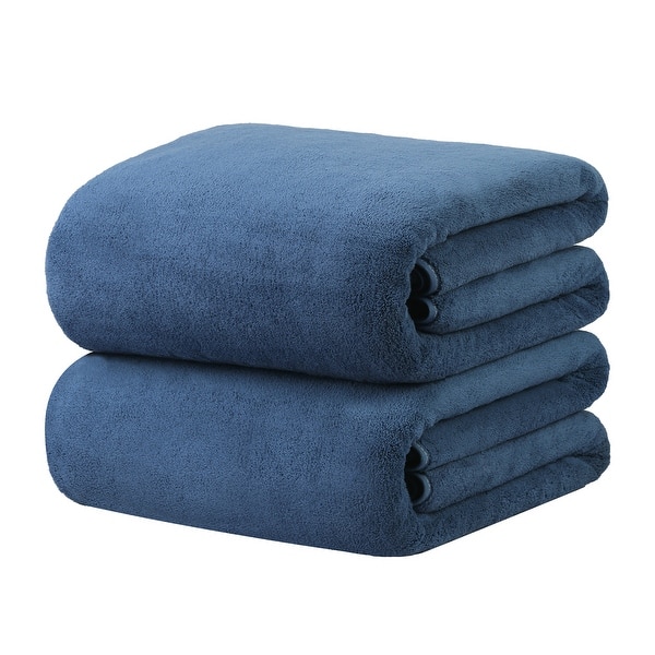 SEISSO Large Bath Towels Set Of 4-35 X 63 Inches Super Absorbent & Lightweight Quick Drying Bamboo Viscose Towels, Oversized Bath Towel For Beach, Travel, Gym, Sauna, Camp, Pool - Light