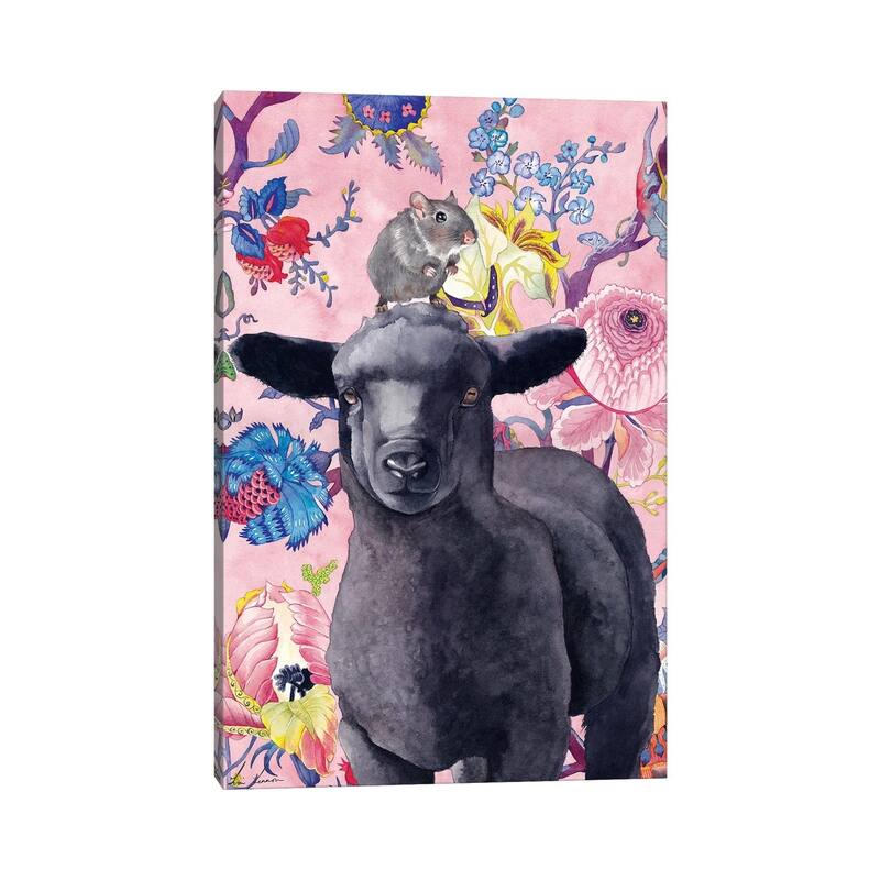 iCanvas "Black Sheep" by Lisa Lennon Canvas Print