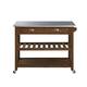 The Gray Barn Firebranch Wire-brush Kitchen Cart