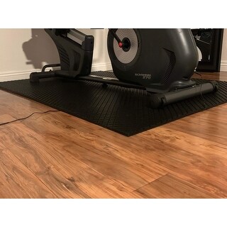 Rubber-Cal Maxx-Tuff 1/2 in. x 48 in. x 72 in. Black Heavy Duty Rubber Floor  Protection Mat 03_177_WEB_46 - The Home Depot