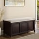 preview thumbnail 12 of 11, John Louis Home Solid Wood Open Top Storage Bench