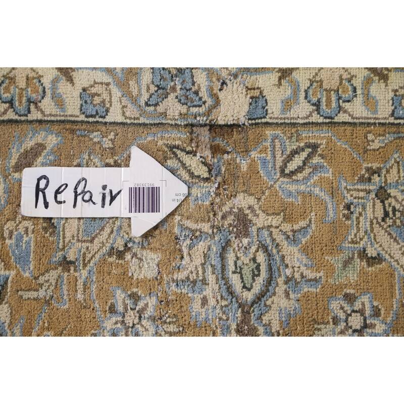 Hand Knotted Oriental 100% Wool Carpet Traditional Floral Red Kashan Area Rug - 12' 5'' X 9' 5''