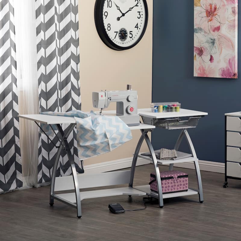 Comet Plus Sewing Center, Silver/White