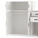 preview thumbnail 14 of 44, Twin Size Wood Platform Bed with Side Bookshelf and Trundle Bed, Multifunctional Kids Bed Frame with Movable Wardrobe