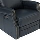 preview thumbnail 23 of 49, Kunibert Multifunctional Genuine Leather Nursery Chair with Metal Swivel Base Set of 2 by HULALA HOME