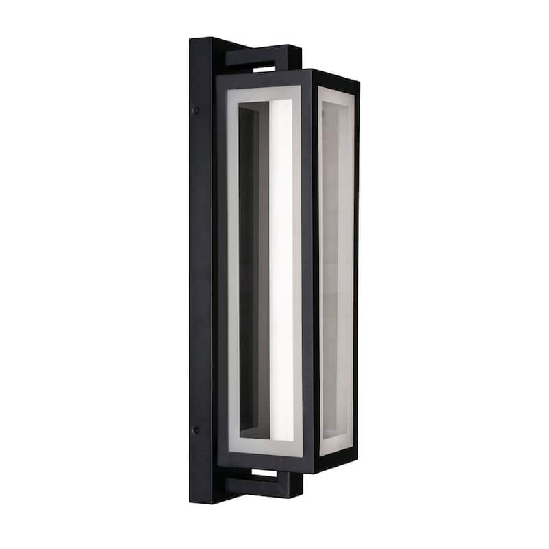 AFX BLKW0724LAJUD Blake 24" Tall LED Outdoor Wall Sconce with Clear - Black