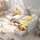 preview thumbnail 6 of 8, Twin Daybed with Drawers and Trundle White