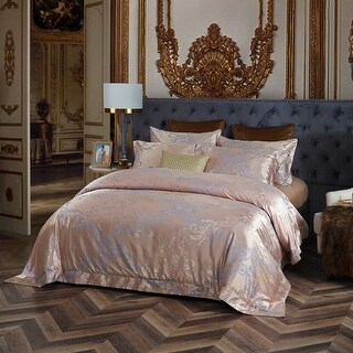 6 Pieces Luxury Jacquard King Size Duvet Cover Set - Bed Bath & Beyond ...
