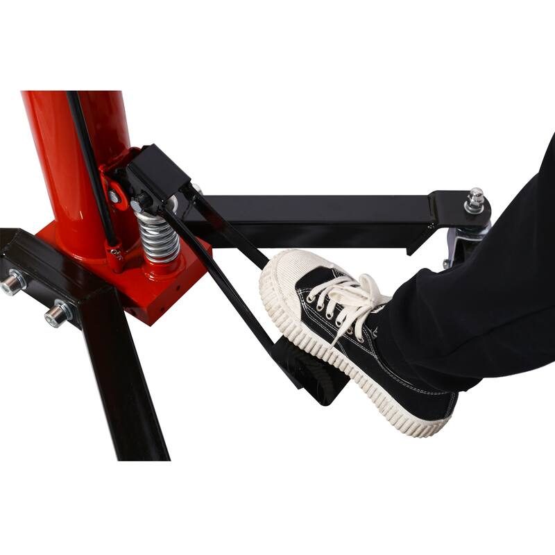 Transmission Jack High Lift 1660 Lbs Telescopic 2 Stage Hydraulic Ram Transmission Floor Jack 360° Swivel Wheel Lifting
