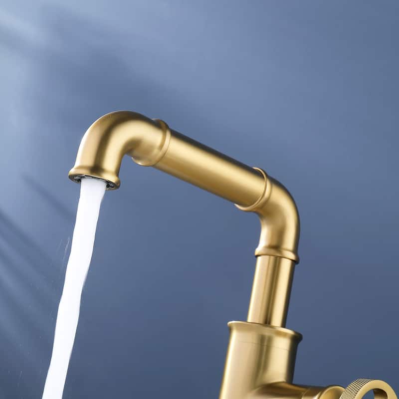 Rbrohant Bathroom Sink Faucet Single Hole Mixer Taps Countertop Faucet