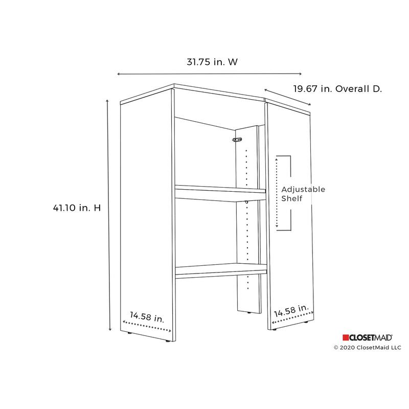 ClosetMaid SuiteSymphony 31.75-inch Wide Corner Shelf Unit