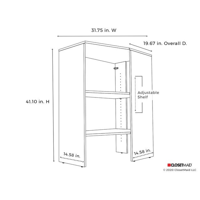 ClosetMaid SuiteSymphony 25-inch Closet Tower Corner Unit