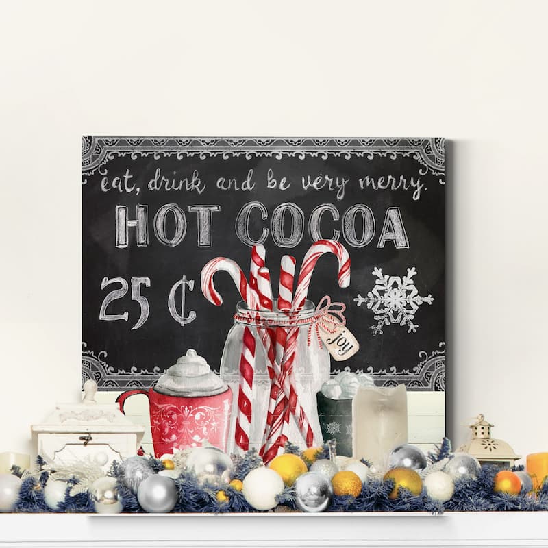Peppermint Cocoa-Premium Gallery Wrapped Canvas - Ready to Hang