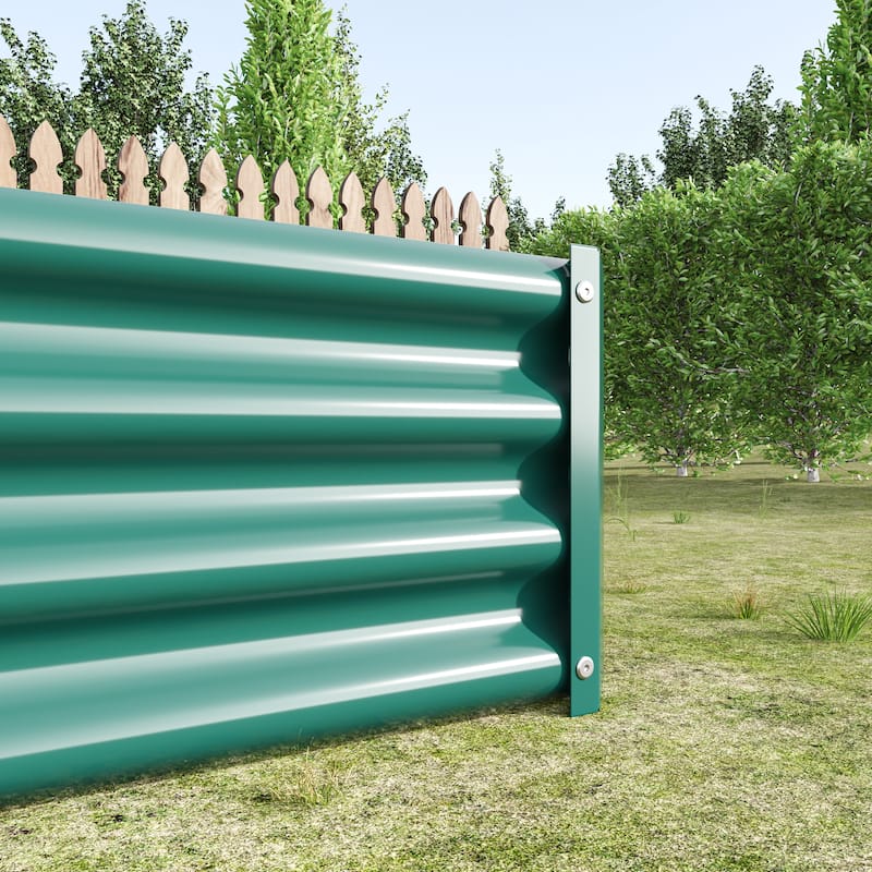 6×3×1ft Metal Raised Rectangle Planter Beds for Plants, Vegetables and Flowers