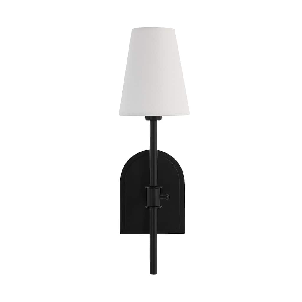 Mililani 17.38" Height Wall Sconce, Black - 5 x 17.38 x 7