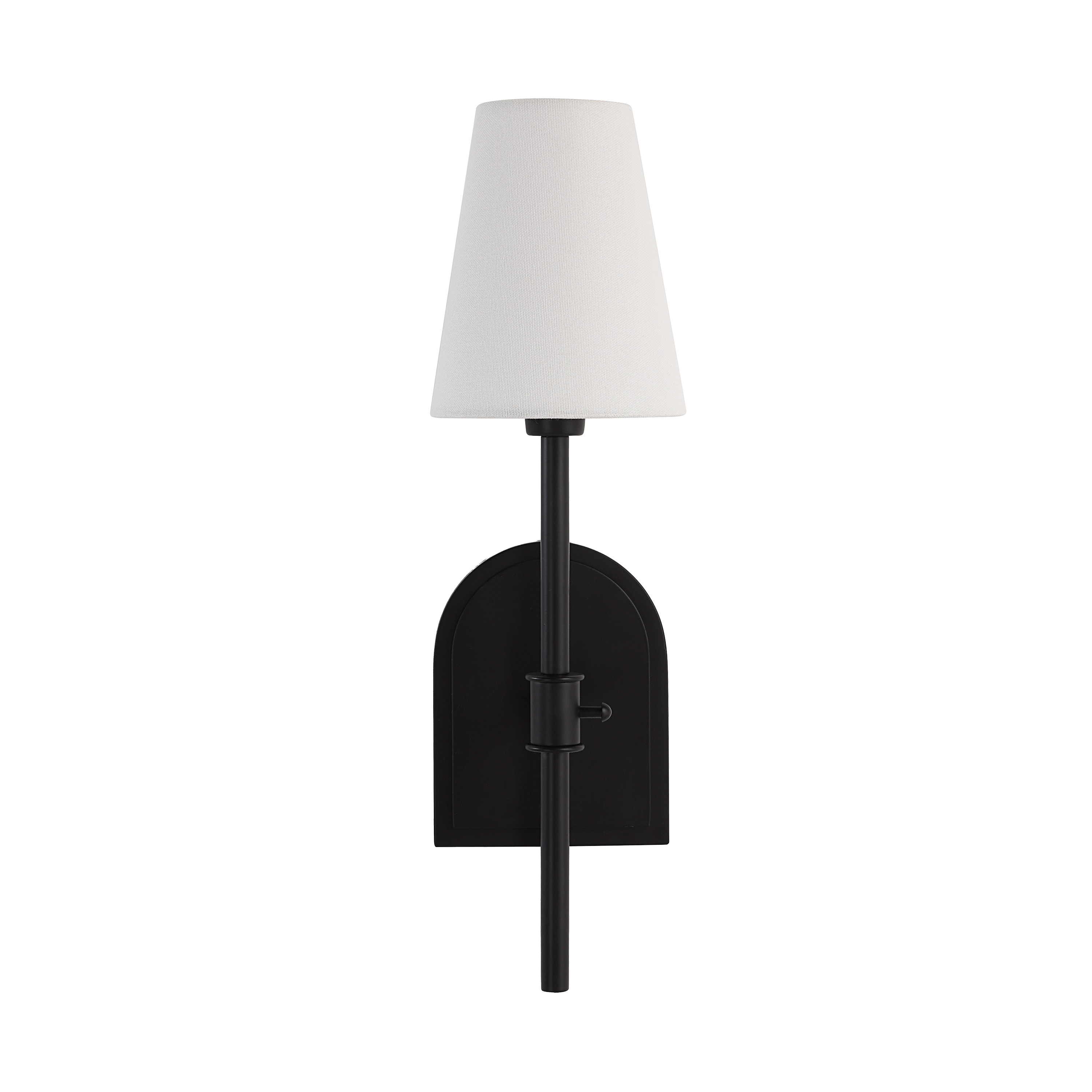 Mililani 17.38" Height Wall Sconce, Black - 5 x 17.38 x 7