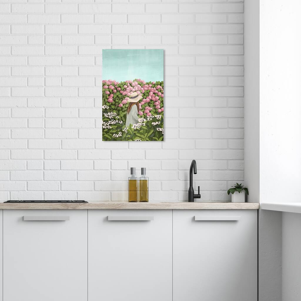 Wynwood Studio Canvas Floral and Botanical Gratitude Blossoms Green and Traditional Wall Art Canvas Print