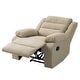 preview thumbnail 9 of 101, Overstuffed Cotton Corduroy Manual Pushback Recliner with Wide Armrest