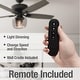 preview thumbnail 13 of 24, Hunter 52" Bennett Ceiling Fan with Bowl LED Light Kit and Handheld Remote - Transitional, Modern Farmhouse