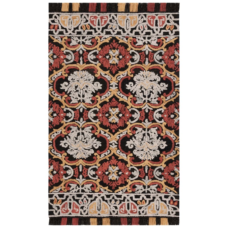 SAFAVIEH Handmade Blossom Parthenia Floral Wool Rug