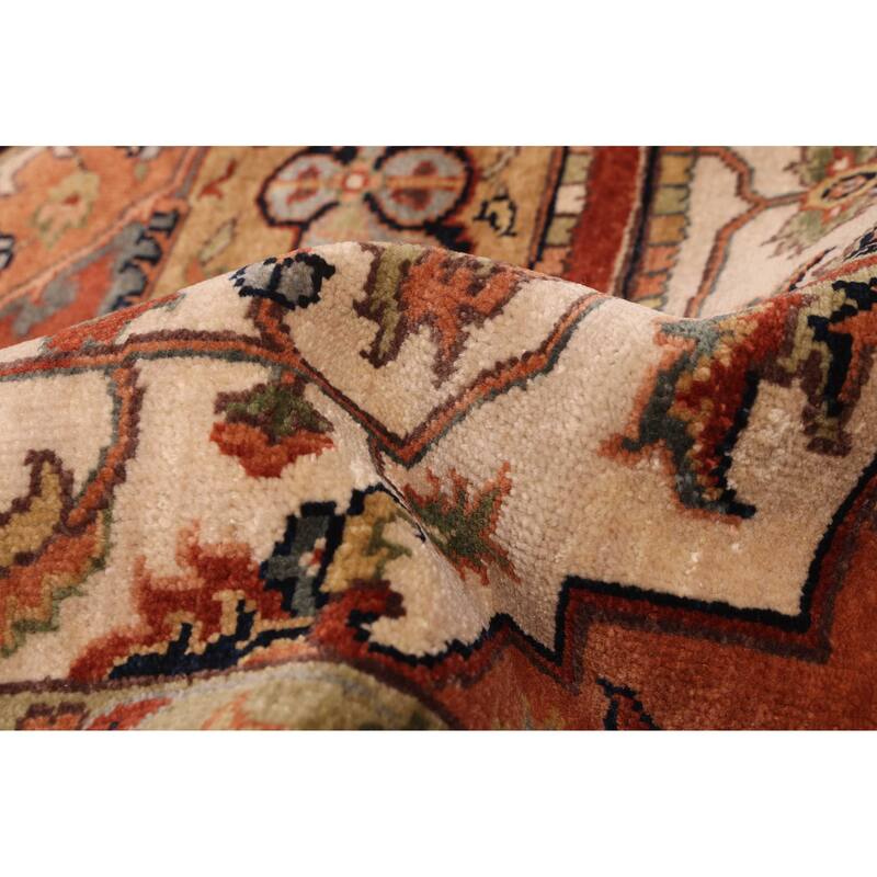 ECARPETGALLERY Hand-knotted Jules Sultane Ivory Wool Rug - 7'8 x 9'11