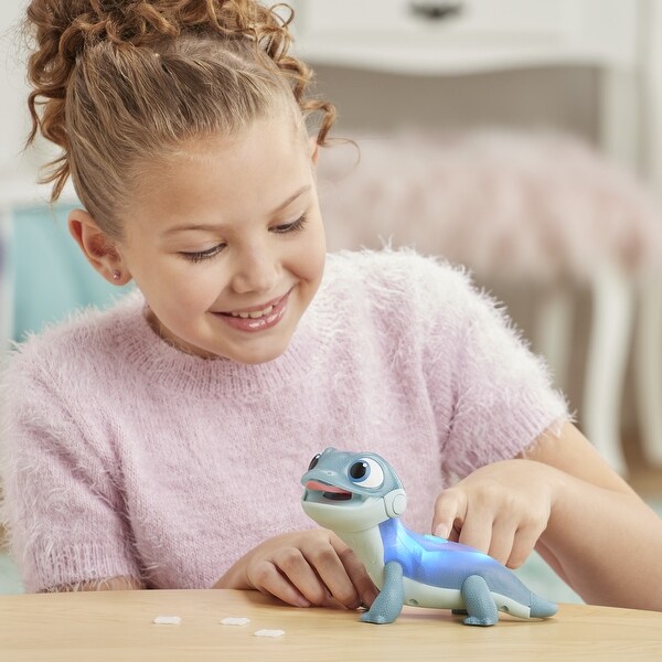 disney frozen 2 fire spirit's salamander toy with lights and snowy snack
