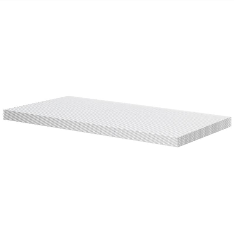 Outsunny 14 Piece Pack of Polycarbonate Greenhouse Panels, 4' x 2' x 0.16" Twin-Wall Polycarbonate Panels