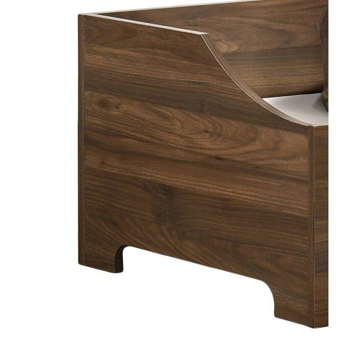 Gibson Brown Alder Wood Finish 36" Wide Modern Comfy Pet Bed with Cushion