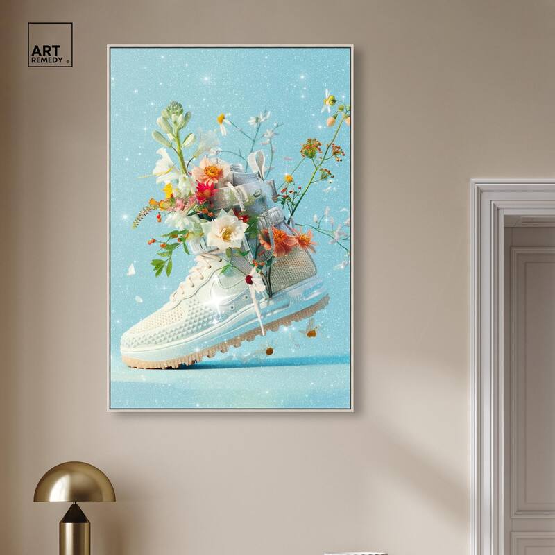Light Sneaker Bouquet Canvas by Art Remedy