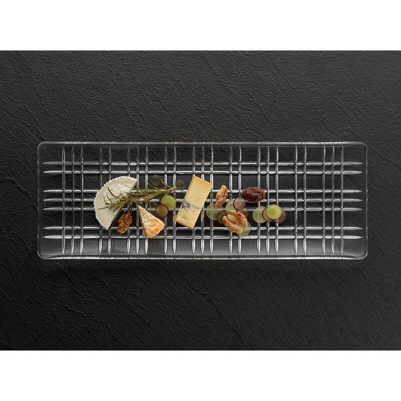 Nachtmann Square Series Rectangular Plate - 16.5 x 6 Inch