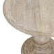 Kafe Natural Mango Wood Round Side Table by East at Main - Bed Bath ...