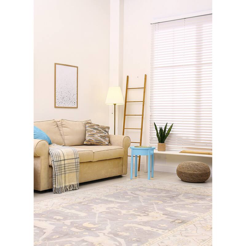 ECARPETGALLERY Hand-knotted Royal Oushak Grey Wool Rug - 8'9 x 12'2