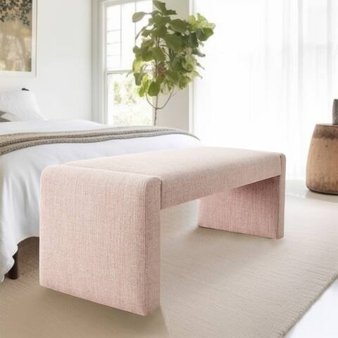 Waterfall Upholstered Bench
