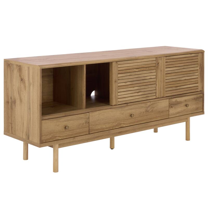 SAFAVIEH Home Adrin 3 Drawer Sideboard - 63"W x 17"D x 29"H