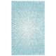 preview thumbnail 75 of 90, SAFAVIEH Evoke Juli Abstract Boho Burst Rug 2'2" x 4' - Aqua/Ivory