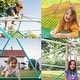 preview thumbnail 9 of 7, Hapfan Jungle Gym, Upgraded 10FT Climbing Dome with Netting Hammock Outdoor Play Equipment for Kids 3-12 - N/A