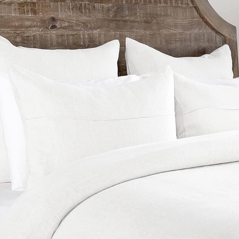 Villa by Classic Home Beaumont 100% Linen Sham - Standard - White