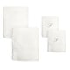 preview thumbnail 10 of 25, Authentic Hotel and Spa 4-piece White Turkish Cotton Towel Set with Silver Script Monogrammed Initial White - F