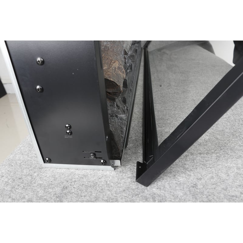 44 inch wall recessed electric fireplace with remote and Imitation Flame , LED light heater