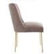 preview thumbnail 18 of 124, SAFAVIEH Couture Nolita Velvet Accent Chair - Mustard / Brass - 28"x23"x35.3" - 28" W x 23" D x 35" H