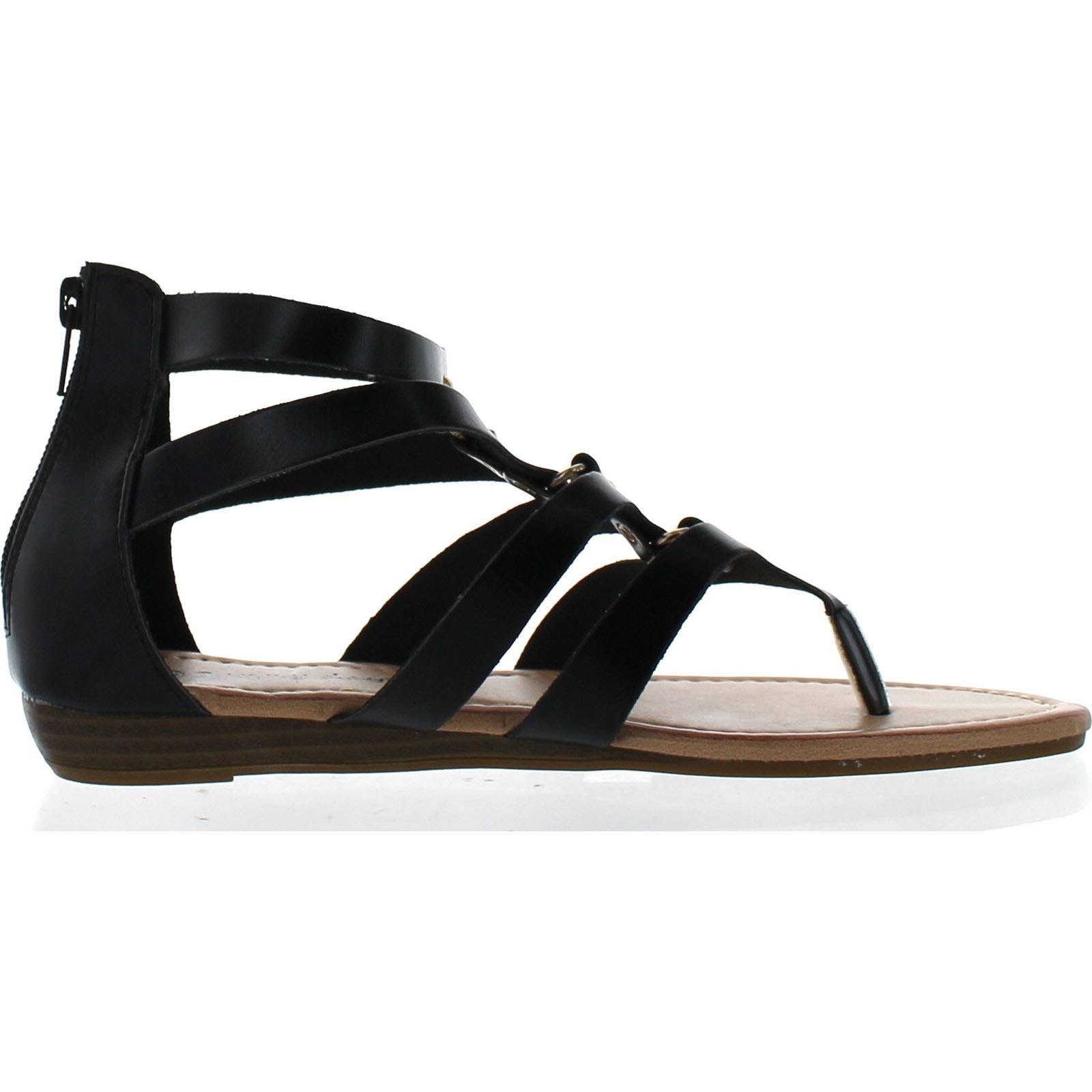 Sunny Day Avia 22 Women S Stud Gladiator Strappy Back Zip Low Wedge Sandals Overstock