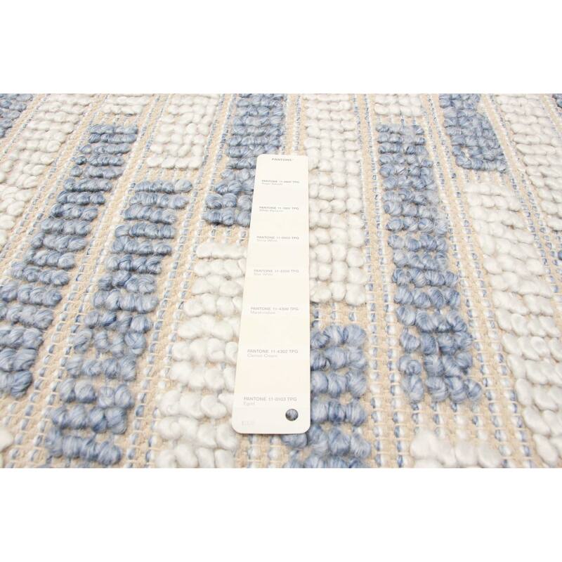 ECARPETGALLERY Braid weave Sienna Cream Wool Rug - 5'1 x 8'0